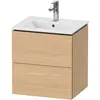 Image de Duravit, Meuble sous-lavabo, L-Cube bâti-support pour lavabo suspendu, Compact, 2 tiroirs, 520x550x421mm, LC621803030 (52 x 42.10 x 55 cm)