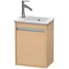 Image de Duravit, Meuble sous-lavabo, Ketho meuble sous-lavabo suspendu, 400x550x285 mm, 1 porte, charnières à droite, pour ME by Starck (40 x 55 x 28.50 cm)