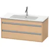 Image de Duravit, Meuble sous-lavabo, Ketho bâti-support lavabo suspendu, 1000x480x475 mm, 2 tiroirs, pour ME by Starck 233610 (100 x 48 x 47.50 cm)
