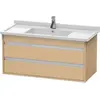 Image de Duravit, Meuble sous-lavabo, Ketho bâti-support lavabo suspendu, 1000x480x455 mm, 2 tiroirs, pour Starck 3 030410, KT664503030 (100 x 48 x 45.50 cm)