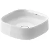 Image de Duravit, Lavabo, Vasque à poser Zencha sans vidage et bloc robinetterie 420x420mm blanc (420 mm, 420 mm)