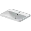 Image de Duravit, Évier, Vasque à encastrer D-NEO 600x435mm m ÜL m HLB 1 trou de robinet blanc (Evier encastré, 43.50 cm, 60 cm)