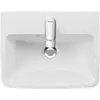 Image de Duravit, Lavabo, Lave-mains No 1 blanc, avec trop-plein, 1 trou pour robinet 450x350mm (350 mm, 450 mm)