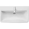 Image de Duravit, Lavabo, Meuble vasque No 1 avec trop-plein, 1 trou pour robinet, blanc 800x460mm (460 mm, 800 mm)
