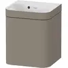 Image de Duravit, Ensemble de meubles de salle de bain, Happy D.2 Plus c-bonded Set suspendu, 400x360mm, 1 porte, charnières à gauche, sans percement pour