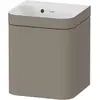 Image de Duravit, Ensemble de meubles de salle de bain, Happy D.2 Plus c-bonded Set suspendu, 400x360mm, 1 porte, charnières à droite, sans percement pour