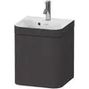 Image de Duravit, Ensemble de meubles de salle de bain, Happy D.2 Plus c-bonded Set suspendu, 400x360mm, 1 porte, charnières à droite, 1 trou de