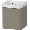 Image de Duravit, Ensemble de meubles de salle de bain, Happy D.2 Plus c-shaped Set suspendu, 400x360mm, 1 porte, charnières à gauche, sans trou pour