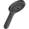 Image de Duravit, Pommeau de douche, Douchette à main 120, 3 jets, Click! noir mat (3 Types de jets, 14 l/min)