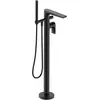 Image de Duravit, Robinetterie de salle de bains, Mitigeur monocommande de baignoire Tulum sur pied noir mat