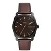 Image de Montre Machine de Fossil à trois aiguilles avec date en acier inoxydable, noire, pour homme, FS5901