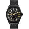 Image de Diesel, Montre, Scraper, Noir, (Horloge analogique, 43 mm)
