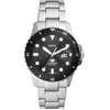 Image de Fossil, Montre, Blue, Argent, (Horloge analogique, 42 mm)