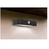 Image de Applique solaire extérieure avec détecteur de mouvement Sygonix SY-4677502 LED SMD 1 W blanc froid noir