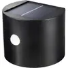 Image de Sygonix, Éclairage d'extérieur, SY-5770788 Projecteur mural solaire avec détecteur de mouvement Blanc chaud noir (80 lm, IP44)