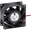 Image de Tru Components TC-DA8038-B1 Axiallüfter 24 V/DC 110 m³/h (L x B x H) 80 x 80 x 3 (80 mm, 1x), Ventilateur PC, Noir