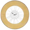 Image de WOMO-DESIGN | Grande Horloge Murale XXL Alfheim Ronde Ø85 cm Blanc-Nature, en Bois-Métal,