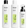 Image de Nioxin, Set cadeau beauté, Kit système 2 - 300 ml de shampooing, 300 ml d'après-shampooing, 100 ml de traitement (Kit de soins capillaires, Kit de soins du visage)