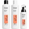 Image de Nioxin, Shampoing, 4 Kit Trifasico Shampooing 150ml Conditionneur 150ml Traitement 40ml Kit d'amincissement avancé (Shampoing anti-poux, 340 ml)