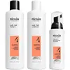 Image de Nioxin, Set cadeau beauté, Kit System 4 Trifasico Shampooing 300ml Après-shampooing 300ml Traitement 100ml Kit d'amincissement