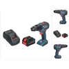 Image de Bosch Professional, Perceuse + Visseuses sans fil, GSB 18V-55 Professional Battery Impact Drill 18 V 55 Nm Brushless + 1x ProCORE Battery 5.5 Ah (Perceuse-visseuse à percussion)