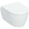 Image de Geberit, Cuvette toilettes + bidet, Abattant de W.-C. iCon sans réservoir, avec chasse d'eau à turbulence, blanc brillant