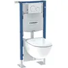 Image de Pack complet bâti-support Duofix avec plaque Sigma20 et Pack cuvette Renova semi-caréné - GEBERIT - 118.311.KJ.2