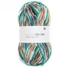 Image de Pelote de laine à chaussettes à tricoter Superba Fair Isle 4 fils - 100GR - Rico Design(...) - 04 Turquoise/brun