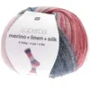 Image de Laine à chaussette Superba Merino + Linen + Silk 4 fils - 100 gr - Rico Design(...) - Multicolore (005 - Berries)