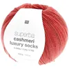 Image de Pelote de Laine à Chaussettes Superba Cashmeri Luxury Socks 4 fils - 100g - Rico Design : Douceur et Luxe pour Vos Pieds(...) - Rouge (015 - cerise)