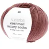 Image de Pelote de Laine à Chaussettes Superba Cashmeri Luxury Socks 4 fils - 100g - Rico Design(...) - Violet (016 - Mauve)