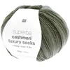 Image de Pelote de Laine à Chaussettes Superba Cashmeri Luxury Socks 4 fils - 100g - Rico Design(...) - Vert (017 - Olive)