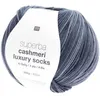 Image de Pelote de Laine à Chaussettes Superba Cashmeri Luxury Socks 4 fils - 100g - Rico Design : Douceur et Luxe pour Vos Pieds(...) - Bleu (019 - bleu)
