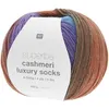 Image de Pelote de Laine à Chaussettes Superba Cashmeri Luxury Socks 4 fils - 100g - Rico Design : Douceur et Luxe pour Vos Pieds(...) - Multicolore (022 - Joy)