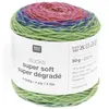 Image de Laine à chaussette Socks Super Soft Super Dégradé 4 fils - Rico Design(...) - 04 Vert Rainbow