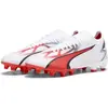 Image de Puma, Unisexe, Chaussures de football, Ultra Match Fg/Ag (41), Blanc