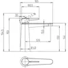 Image de Villeroy & Boch, Robinetterie de salle de bains, V&B Einhand-Waschtischbatterie CONUM 49x169x165mm, o AG chr chrom