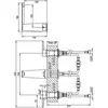 Image de Villeroy & Boch, Robinetterie de salle de bains, V&B 3-Loch-Waschtischbatterie CONUM 440x144x165mm, o AG chr chrom