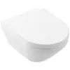 Image de Villeroy & Boch, Cuvette toilettes + bidet, V&B Combi-Pack lavabo Architectura 37x53cm, ov, wd, sortie horizontale, avec siège, blanc