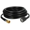 Image de vhbw Tuyau de rallonge 15 m compatible avec Kärcher K7, K 6.91 MD, K 6.91 MD T 300 nettoyeur haute pression avec connexion M22 x 1,5, noir
