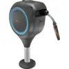 Image de Dévidoir automatique pour terrasse RollUp S, tuyau de 15 m, bleu turquoise, enroulement automatique.