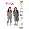 Image de Patron Burda 9252 - Robe & blouse évasées de 104 à 134 cm - Model FR 4-9 ans