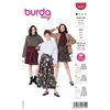 Image de Patron Burda 5978 - Jupe à étage avec une coulisse élastiquée du 36 au 50 (FR) - Model FR 36-50