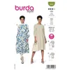 Image de Patron Burda 5948 - Robe taille haute et encolure ronde du 36 au 46 (FR) - Model FR 36-46