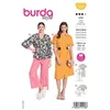 Image de Patron Burda 6023 - Robe et de la blouse du 34 au 44 (FR) - Model FR 34-44