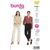 Image de Patron Burda 5939 - Blouses avec des manches froncées du 34 au 44 (FR) - Model FR 34-44