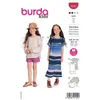 Image de Patron Burda 9247 - Robe et une blouse avec des manches raglan du 5 au 10 ans - Model FR 5-10 ans
