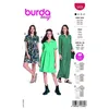 Image de Patron Burda 5829 - Mini-robe a encolure du 34 au 48 FR - Model FR 34-44