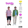 Image de Patron Burda 5842 - Chemises pour hommes du 48 au 58 FR - Model FR 48-58