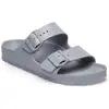 Image de Birkenstock, Hommes, Sandales, Tongs Arizona Eva M 1027620, Argent, Gris, (44)